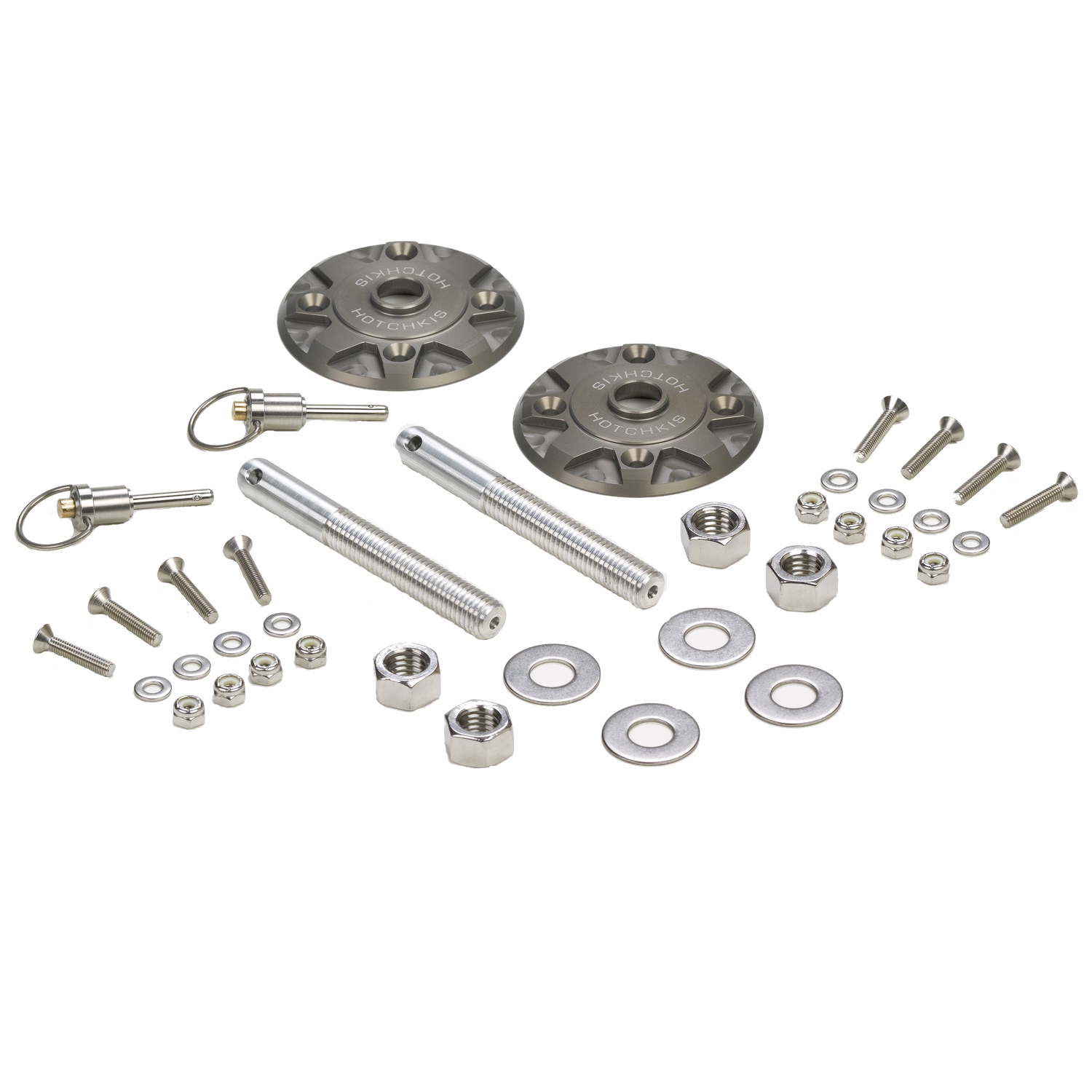 Quick Release Billet Hood Pin Kit from Hotchkis Sport Suspension