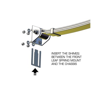 Mopar Thrust Angle Shims for Hotchkis Sport Suspension Leaf Spring Kits - Thumbnail Image